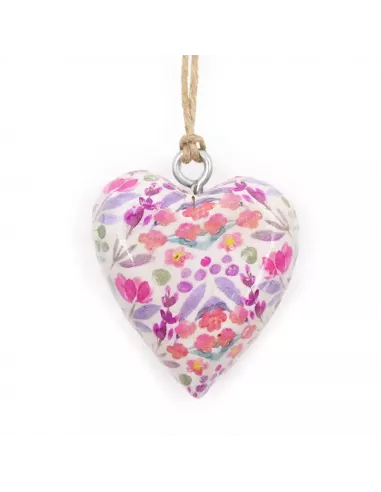 Corazón de madera decorativo grande | Decoración artesanal sostenible