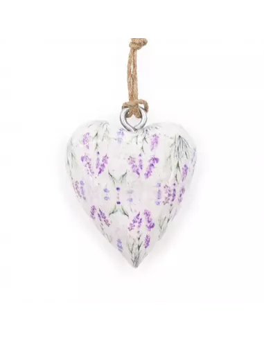 Corazón de madera decorativo grande | Decoración artesanal sostenible