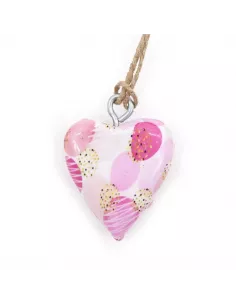 Corazón de madera decorativo pequeño artesanal y sostenible 2