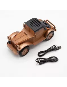 Altavoz Clásico para Coche Vintage con Soporte y Bluetooth – 5W