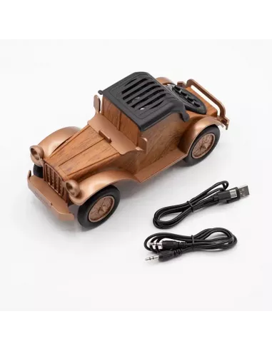 Altavoz Clásico para Coche Vintage con Soporte y Bluetooth – 5W