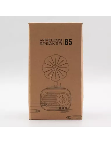 Altavoz Mini Gramófono Retro Bluetooth y Radio FM – 5W – Diseño Vintage