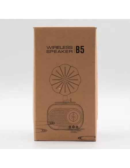 Altavoz Mini Gramófono Retro Bluetooth y Radio FM – 5W – Diseño Vintage