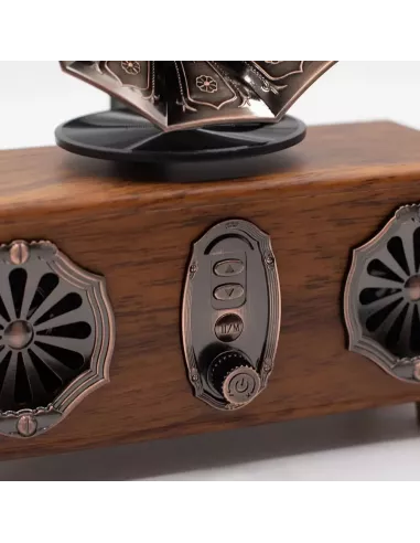 Altavoz de Gramófono Doble Mini Retro Bluetooth 5,4W x 2 – Estilo Vintage