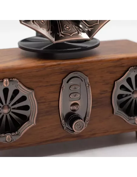 Altavoz de Gramófono Doble Mini Retro Bluetooth 5,4W x 2 – Estilo Vintage