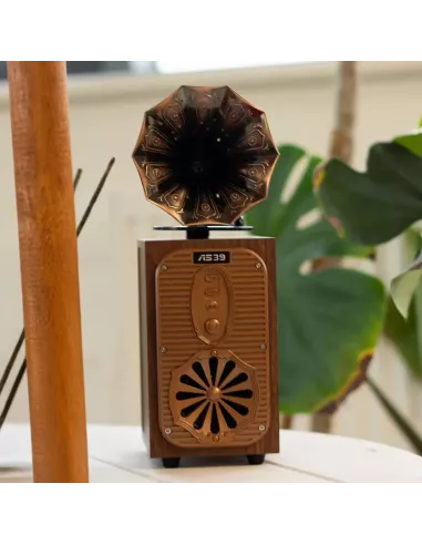 Altavoz Retro Gramófono Alto Extra Alto Bluetooth 8W – Diseño Vintage Elegante