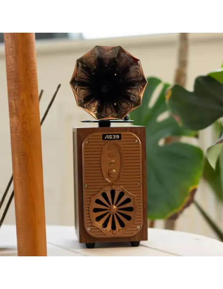 Altavoz Retro Gramófono Alto Extra Alto Bluetooth 8W – Diseño Vintage Elegante