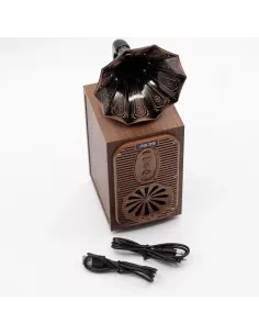 Altavoz Retro Gramófono Alto Extra Alto Bluetooth 8W – Diseño Vintage Elegante