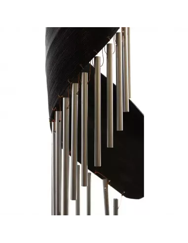 Campanillas de viento de hoja de coco | Decoración natural sostenible