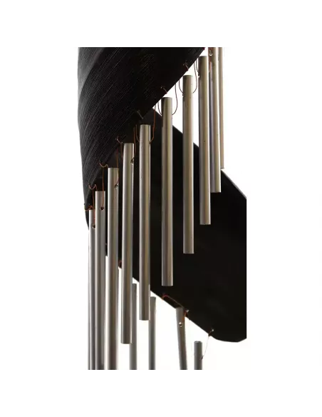 Campanillas de viento de hoja de coco | Decoración natural sostenible