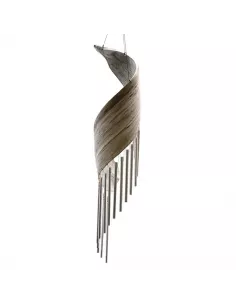Campanillas de viento de hoja de coco | Decoración natural sostenible 2