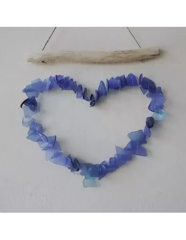 Carillón de vidrio reciclado | Decoración sostenible artesanal