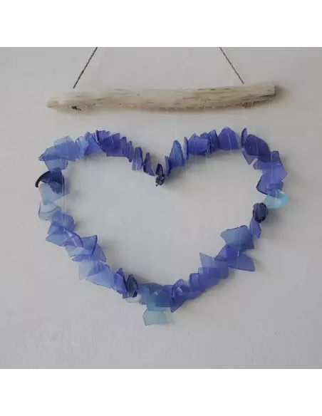 Carillón de vidrio reciclado | Decoración sostenible artesanal