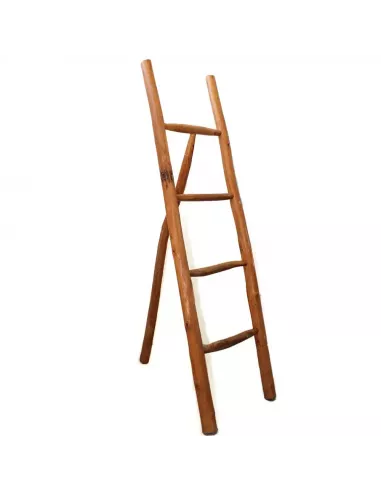 Escalera de teca natural | Decoración sostenible y artesanal