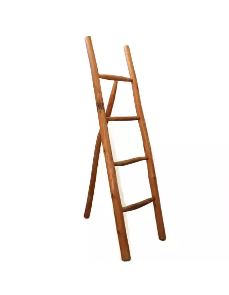 Escalera de teca natural | Decoración sostenible y artesanal