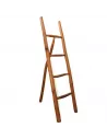 Escalera de teca natural | Decoración sostenible y artesanal