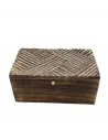 Vintage Deco Caja Multiusos 22x12x10 cm Líneas Antiguas Elegante