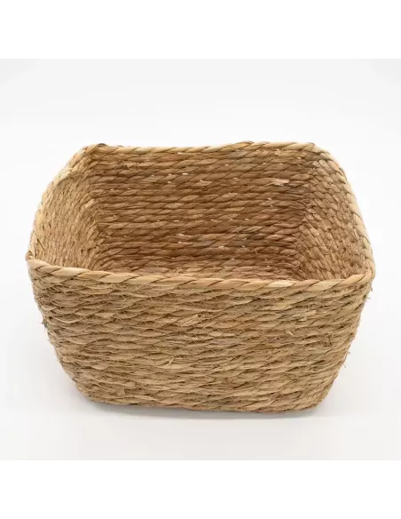 Cestas Cuadradas de Hierba Marina Natural | Juego de 3 Artesanal