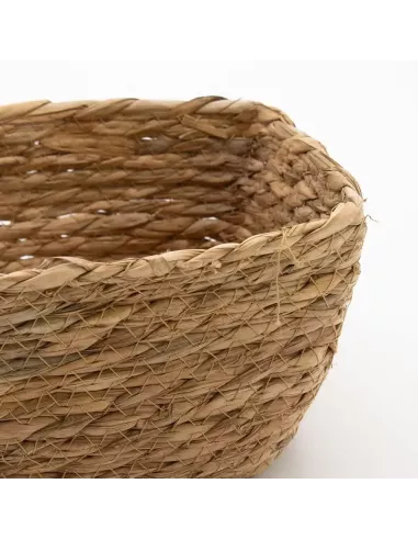 Cestas Cuadradas de Hierba Marina Natural | Juego de 3 Artesanal