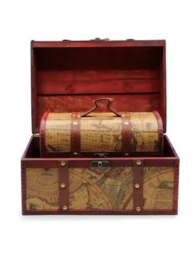 Cofre de Mapa Antiguo – Juego de 3 | Elegancia Vintage y Almacenamiento