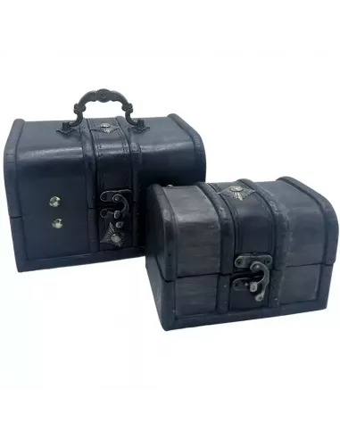 Cofre del Tesoro Juego de 2 | Cofres Decorativos Elegantes