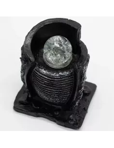 Fuente de Agua de Sobremesa 15x13x20 cm | Vasija y Bola de Cristal 2