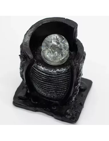 Fuente de Agua de Sobremesa 15x13x20 cm | Vasija y Bola de Cristal