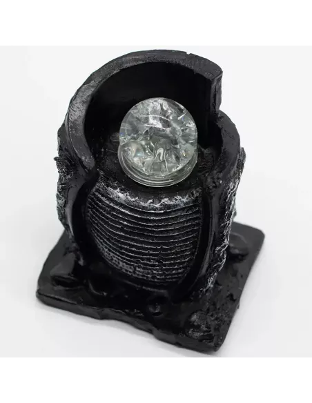 Fuente de Agua de Sobremesa 15x13x20 cm | Vasija y Bola de Cristal