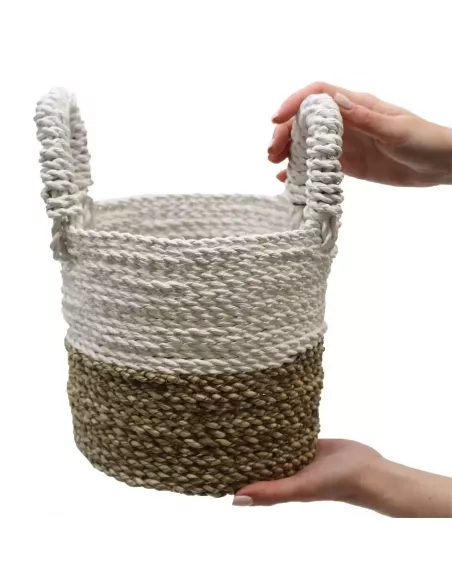 Juego de Cestas de Algas Marinas | Decoración Natural y Sofisticada