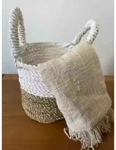 Juego de Cestas de Algas Marinas | Decoración Natural y Sofisticada