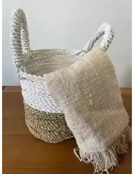 Juego de Cestas de Algas Marinas | Decoración Natural y Sofisticada