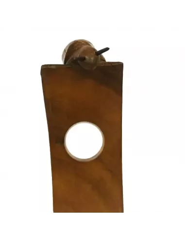 Soporte Artesanal para Botella de Vino en Madera – Diseño Animal Decorativo