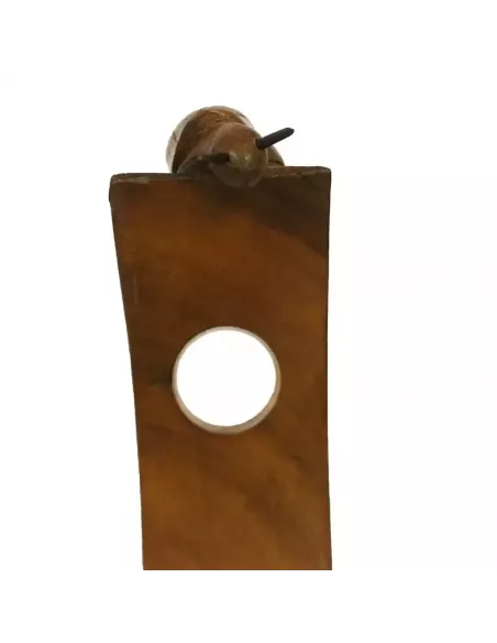 Soporte Artesanal para Botella de Vino en Madera – Diseño Animal Decorativo