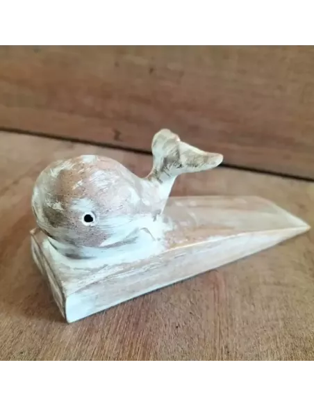 Tope de Puerta Artesanal en Madera – Ardilla, Ballena, Foca y Gatito