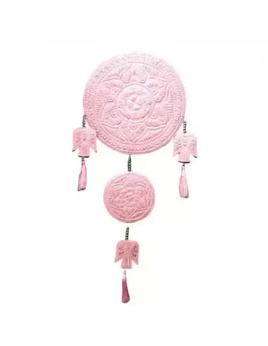 Móvil de aluminio ángeles en rosa