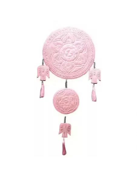 Móvil de aluminio ángeles en rosa