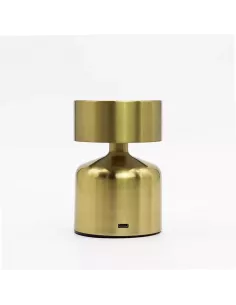 Lámpara Táctil Champiñón Bronce | Recargable USB-C