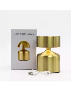 Lámpara Táctil Champiñón Bronce | Recargable USB-C 2