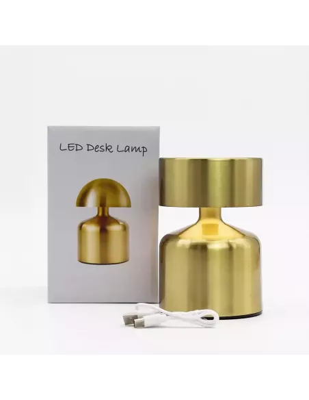 Lámpara Táctil Champiñón Bronce | Recargable USB-C