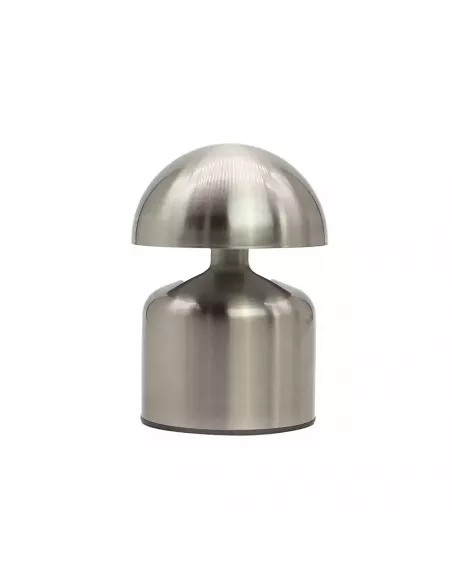 Lámpara Táctil Cúpula Plateada | Recargable USB-C