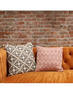 Funda de Cojín 40x40 Artesanal | Algodón Premium y Diseño Étnico Elegante 2