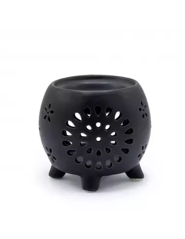 Quemador de esencia negro mate