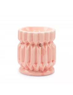 Quemador de Aceite Geométrico Rosa | Diseño Elegante | Abonica