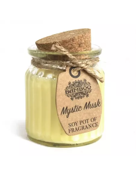 Velas de cera de soja amarilla