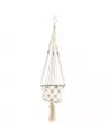 Macetero de macramé trenzado