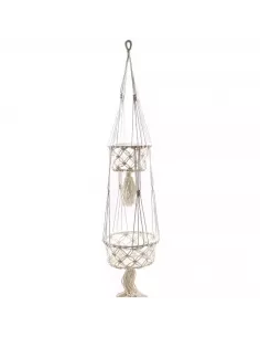 Macetero de macramé trenzado 2