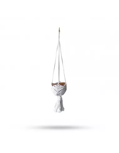 Macetero de macramé decorativo