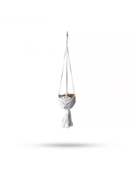 Macetero de macramé decorativo