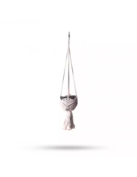 Macetero de macramé