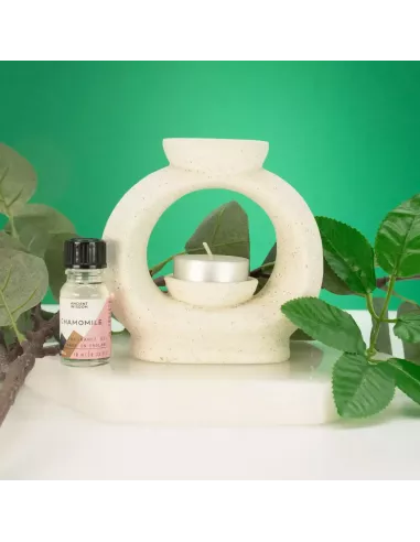 Quemador de aceite blanco de decoración
